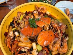休记光头虾蟹-休记光头香辣蟹干锅(绵竹店)