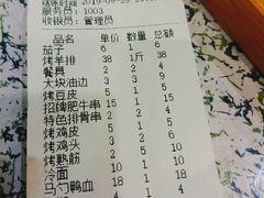 账单-小两口锦州烧烤·脆皮油边(依云北郡店)