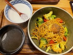 黑胡椒鲜蔬意面-漫蔬•台北蔬食小馆VEGGIEBOIL(朝晖店)