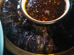 糯米猪血肠-阿谋美食·广西菜