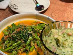 酸笋炒空心菜-浩海火燒雲傣家菜(芮欧百货店)