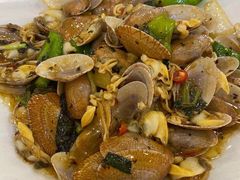 豉汁尖椒炒花甲-旺富东海大酒楼(海鲜街店)