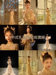 -懿沉香中式嫁衣礼服秀禾服龙凤褂马来褂旗袍总店