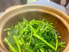 啫啫虾酱空心菜-熠盛粤味(永康路店)