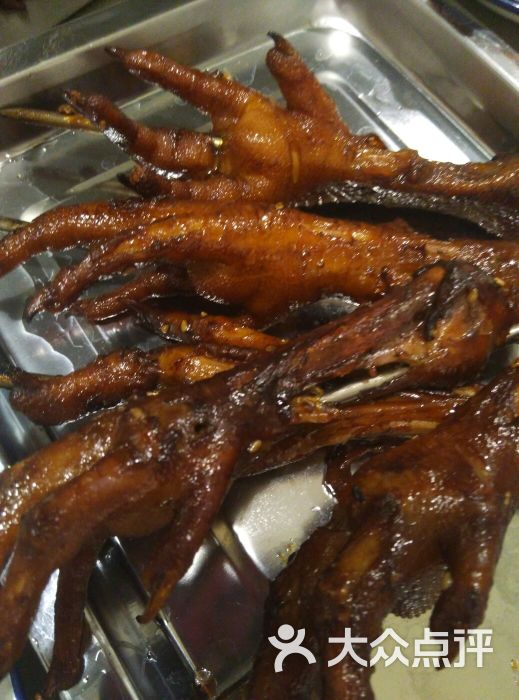 砸地摊筛网烤肉-吊炉鸡爪-菜-吊炉鸡爪图片-北京美食-大众点评网
