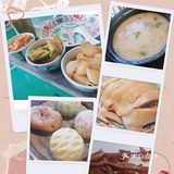 乘有空赶紧来品尝无锡鸡粥 湖滨商业街，那里在修路