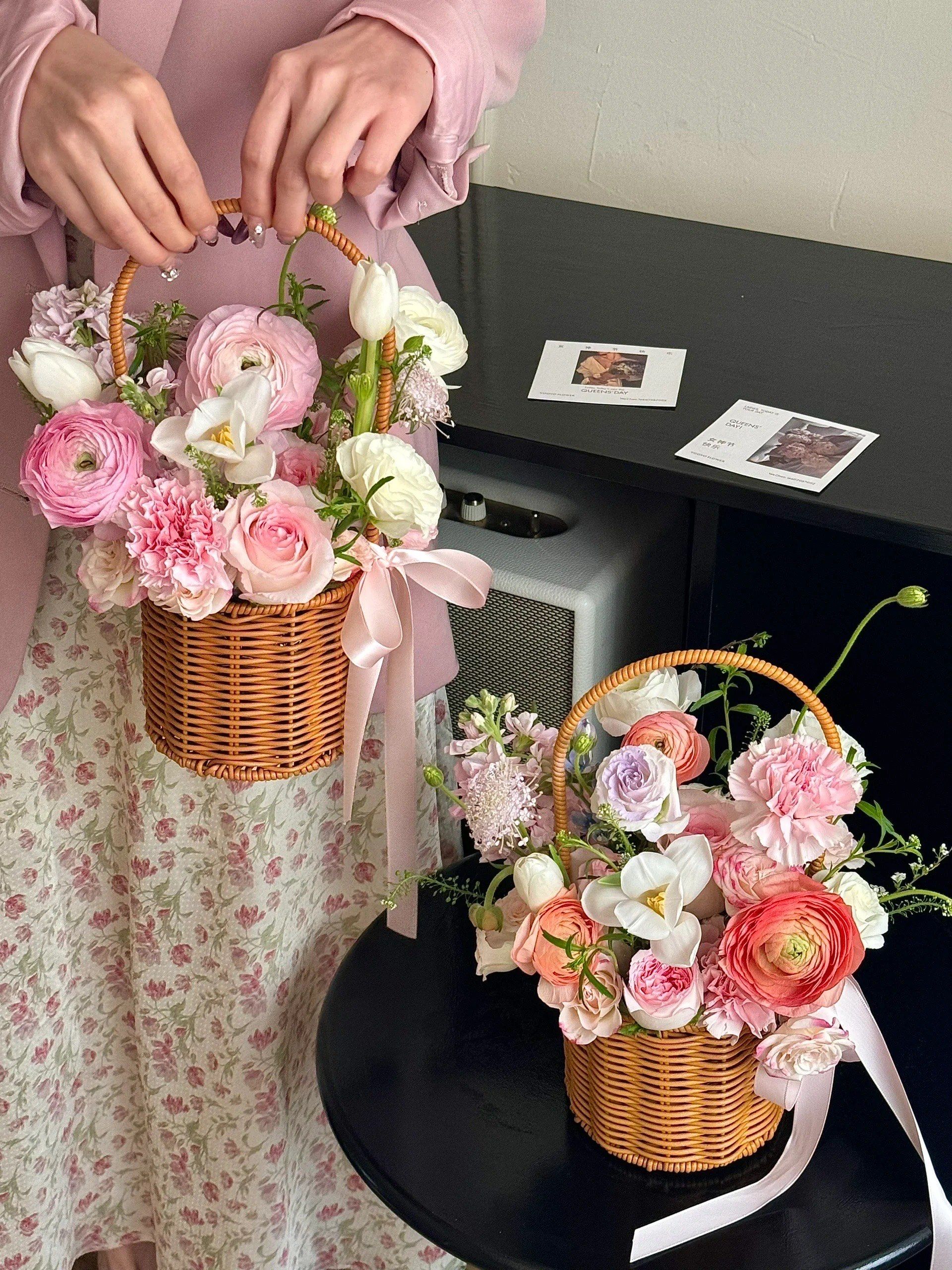 n可接企业团单 花艺沙龙
也可接给妈妈的预定单
#38女神节花束