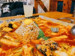 鱼饼火山炒年糕-包装马车·韩国料理·포장마차