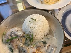 蘑菇培根白汁意粉-西关84·History·Art·Cafe