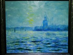 陈灏·油画《威尼斯海港》-上海虹桥当代艺术馆