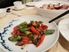 辣椒炒肉-麒麟中餐厅·经典粤菜·地道菜式老字号(广州长隆酒店)