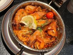 橄榄油蒜香煎虾-庐灶江南·江南菜·四合院Bistro(东直门·华侨夜泊君亭店)