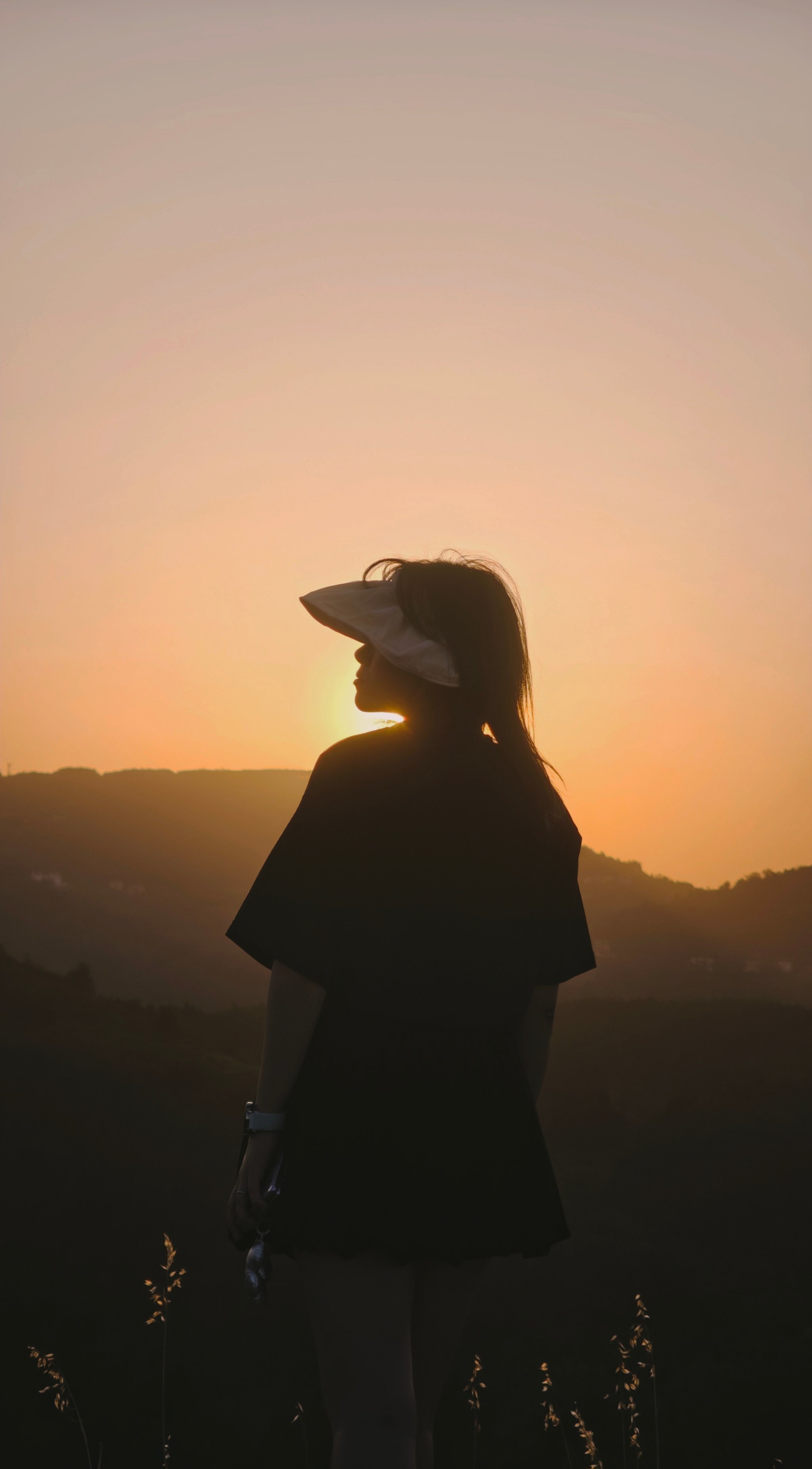 小桥流水,夕阳西下,守望一次日落吧