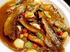 红烧板鳅-微山湖湖畔好客居鱼馆渔家菜(微山湖风景区店)