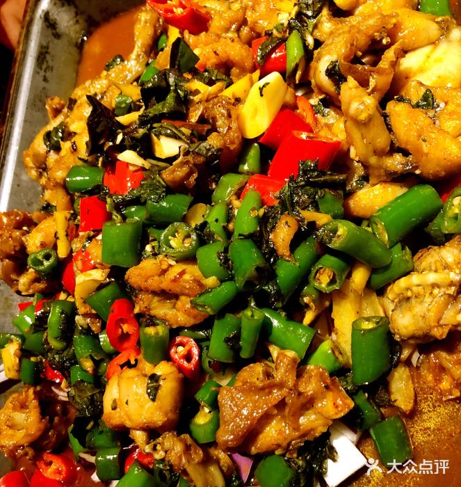 大融城店)-青椒紫苏味牛蛙锅-菜-青椒紫苏味牛蛙锅图片-青岛美食-大众