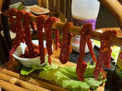 筷子牛肉-好汉锅园林秘制老火锅 柴火霸王鸡(金沙店)