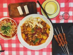 -谷丽羊肉串·新疆烧烤·羊肉火锅大排档·原老马烧烤(砂子塘店)