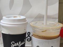 栀子花梨香拿铁-Seesaw Coffee(苏州中心店)