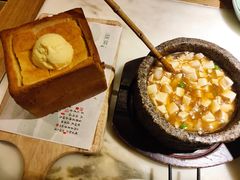 石锅鸡汤豆腐-绿茶餐厅(西单老佛爷店)