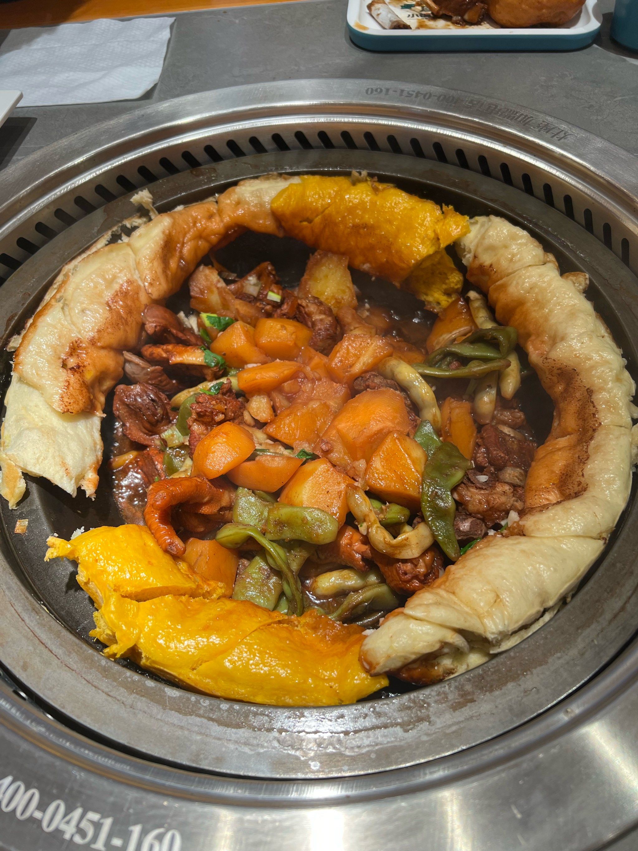 灶座小锅烀饼