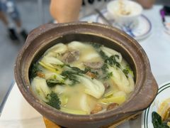 咸骨煲淋奶白菜-明本湛江鸡•海鲜小厨(陈家祠店)