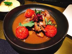 孜然番茄慢炖小牛腿及烤葡萄番茄-AZUL by FUEL蓝色·法式酒馆(琶醍店)