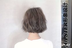 短发深冷棕纹理烫大卷Kikou-HIPSTER形象设计