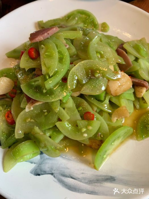 满城风鱼·醉衢州的味道(宋诏桥店)青番茄炒腊肉图片