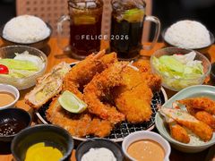 传统日式炸物大满足定食-友名Cross日式咖喱屋(江南大道中店)