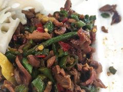 青椒炒鸡胗-复旦大学江湾校区食堂