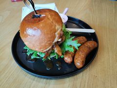 秘制照烧鸡腿堡-龙治汉堡(中华城店)