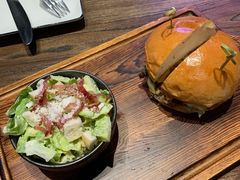 双层焦香和牛芝士汉堡-盐说Salt Talk北美风味西餐厅(海上世界店)