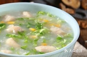 Corn and Chicken Porridge