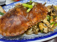 葱烧面包蟹-87号烧烤海鲜·大排档(金沙滩店)