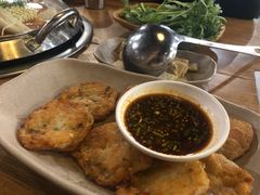 土豆饼-包装马车·韩国料理·포장마차