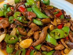 双椒炒鸡杂-山水人家(九堡店)