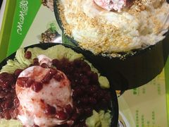 抹茶蜜豆冰-MOMO冰品·生巧汤圆(红桥店)