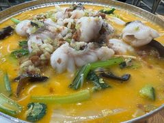 鱼片豆米鲜蔬锅-喜家德虾仁水饺(马栏店)