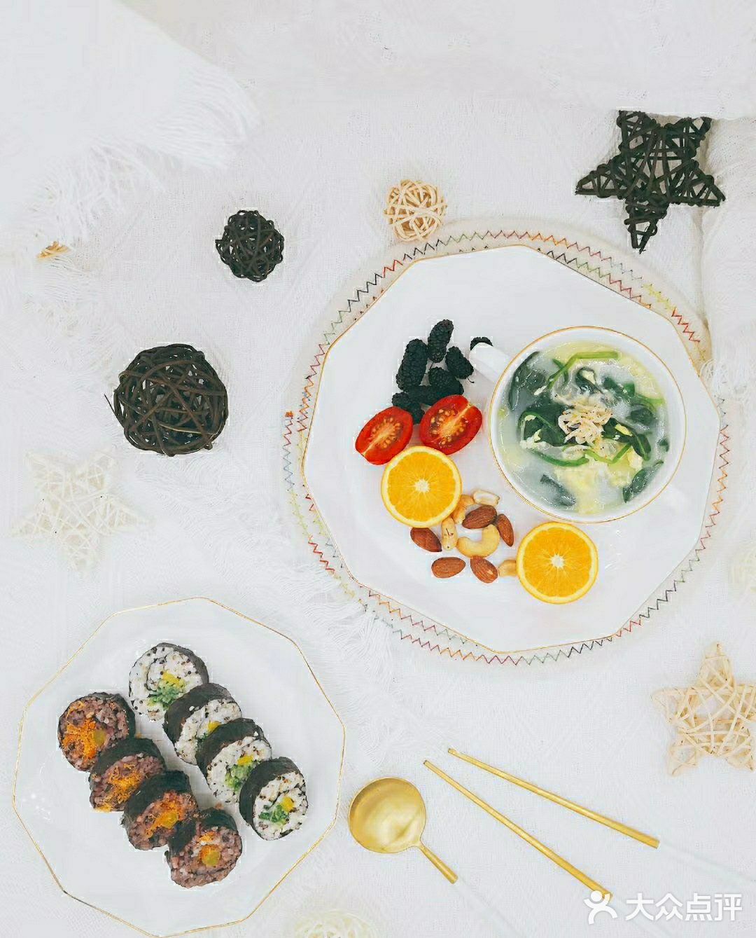 蛋白 : 藜麦+鸡蛋+肉松