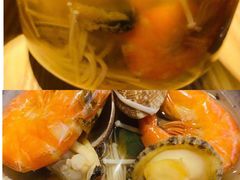 鲍鱼鸡枞菌海鲜汤-万岁寿司(芳村店)
