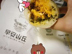 咸蛋黄肉松饭团-早安山丘·豆浆油条(小木桥路店)