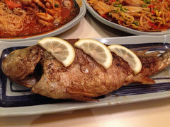 煎大黄花鱼-首尔土豆汤(红梅小区店)