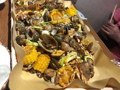 -东来菜馆•手抓海鲜家常菜•海鲜锅贴(鸽子窝店)
