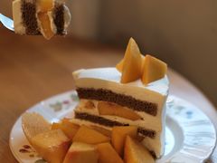 桃子奶油蛋糕-竹子咖啡bamboo coffee