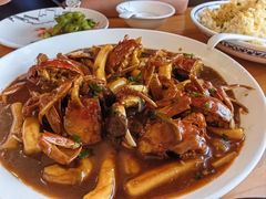 毛蟹炒年糕-品鲜村农家菜·阳澄湖大闸蟹(总店)
