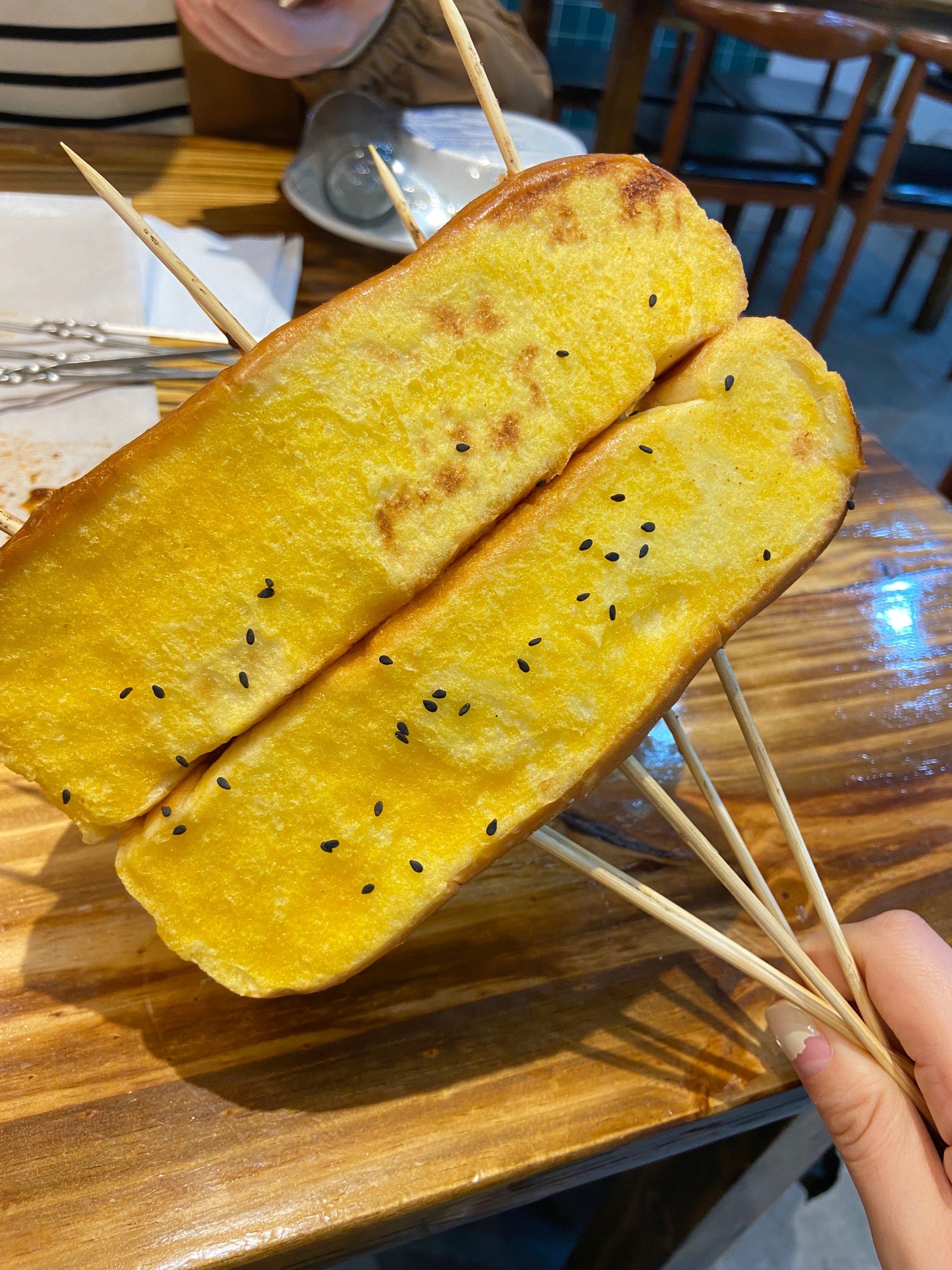 这烤面包条子我能吃一袋,好好吃啊