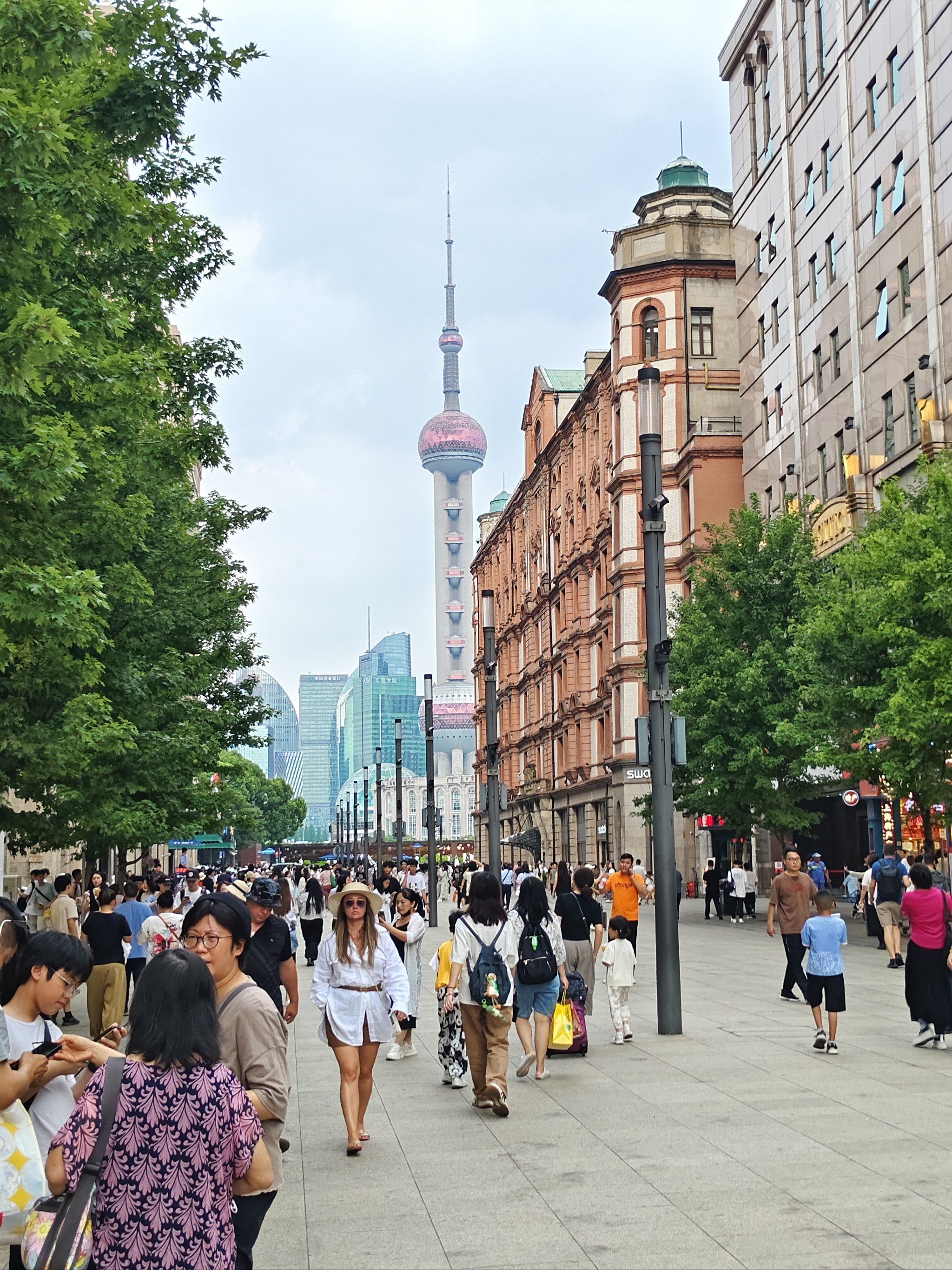 大城市上海,人潮拥挤,历史建筑,快乐的一天