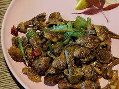 爆炒云南姬松茸-甜阿姨·天台花园私房菜(万松园店)