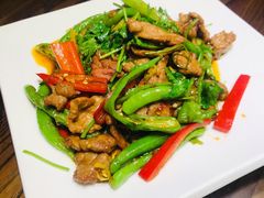 野山椒炒黄牛肉-潮三爷砂锅焗海鲜·生腌·海鲜粥(朝晖店)