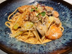 芝士蘑菇鲜虾意大利面-BE BRIGHT KITCHEN(正佳广场店)